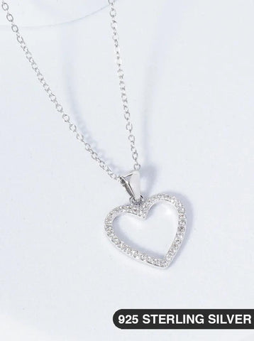 Heart of Silver Sterling Silver Necklace