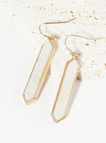 Stone Drop Earrings