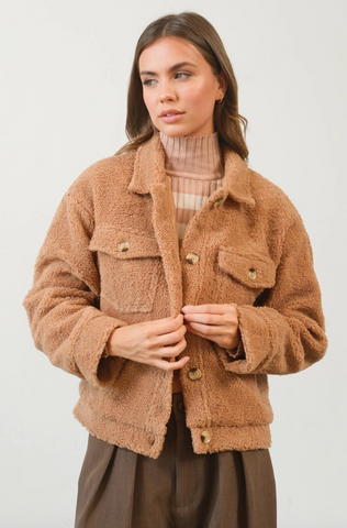 Teddy Jacket - Brown