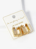 Woven 14K Gold Dipped Earrings