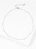 Dainty Pearl White Gold Dipped Necklace