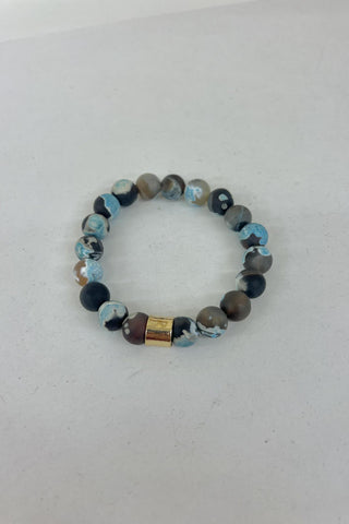 Semi-Precious Natural Stone Bead Stretch Bracelet