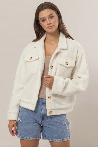 Teddy Jacket - Ivory