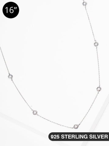 Drops of Silver Sterling Silver Necklace