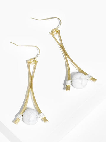 Marble Drop Earring