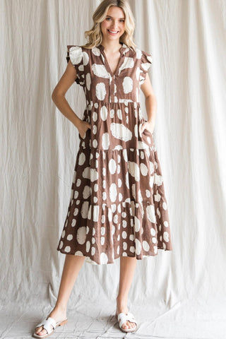 Get Spotted Midi Dress