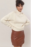 Carmen Sweater Top - Ivory