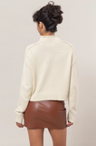 Carmen Sweater Top - Ivory