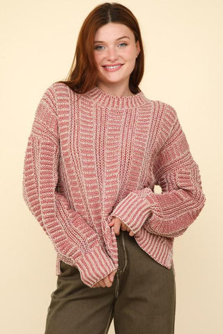 Josie Sweater Top - Blush